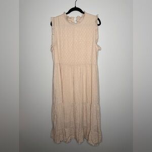 Elegant Pink Sleeveless Dress